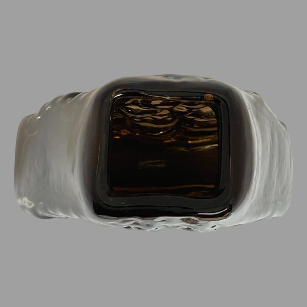 Photo looking down into the mouth of the volcano vase!