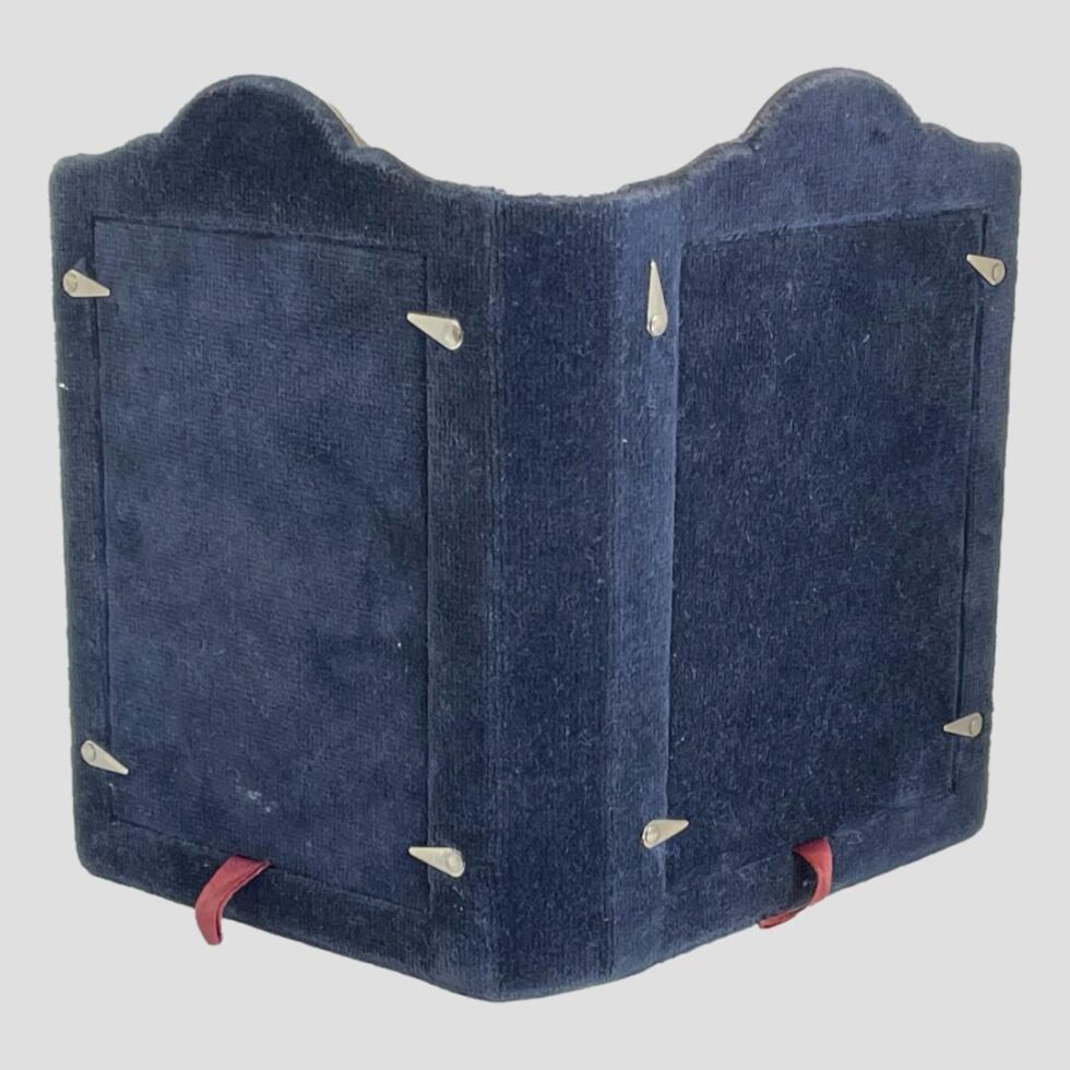 Photo of the back of the double silver photo frame