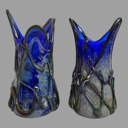Signed Studio Glass Vases