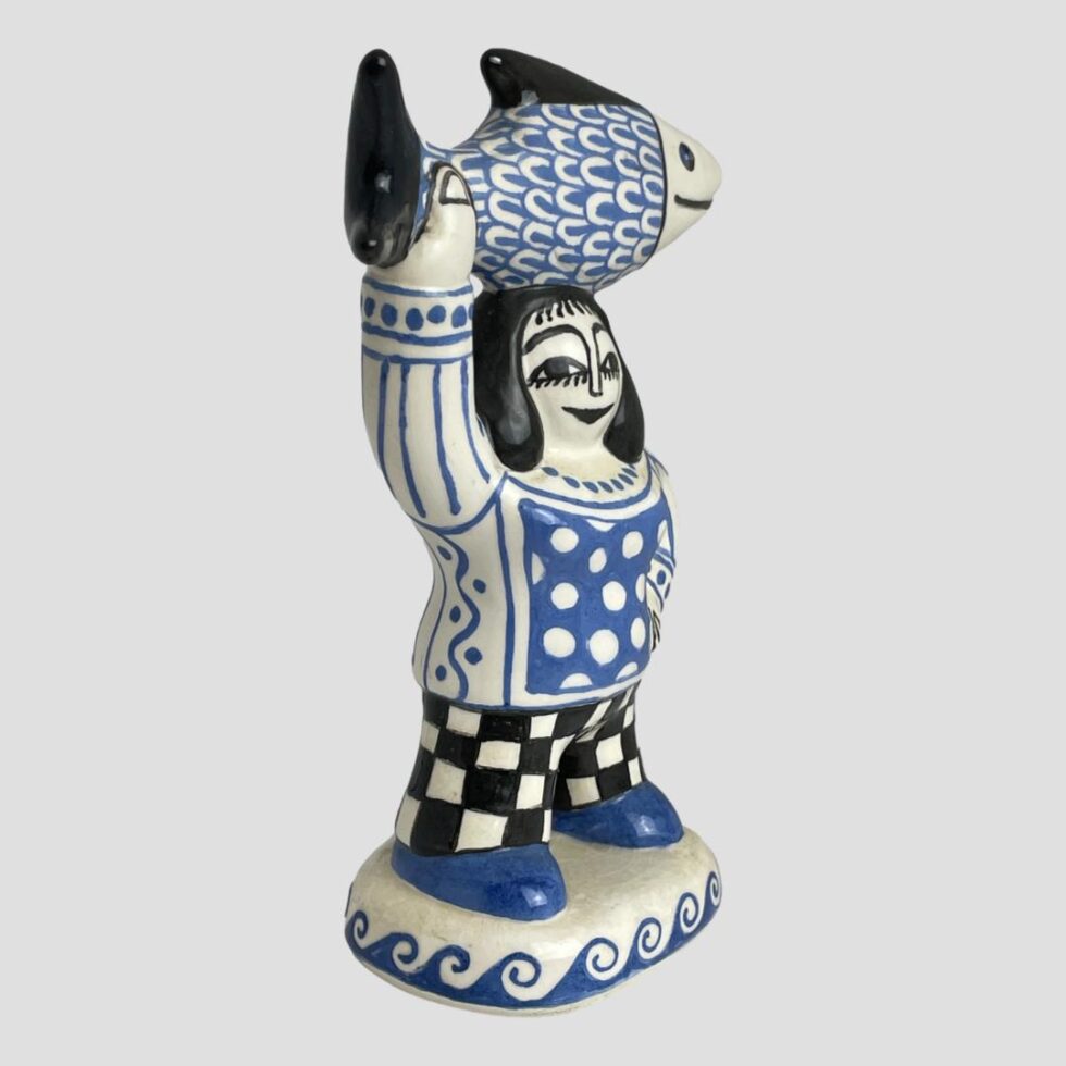 Bernard Moss fisherwoman turning now to face the bottom right corner.