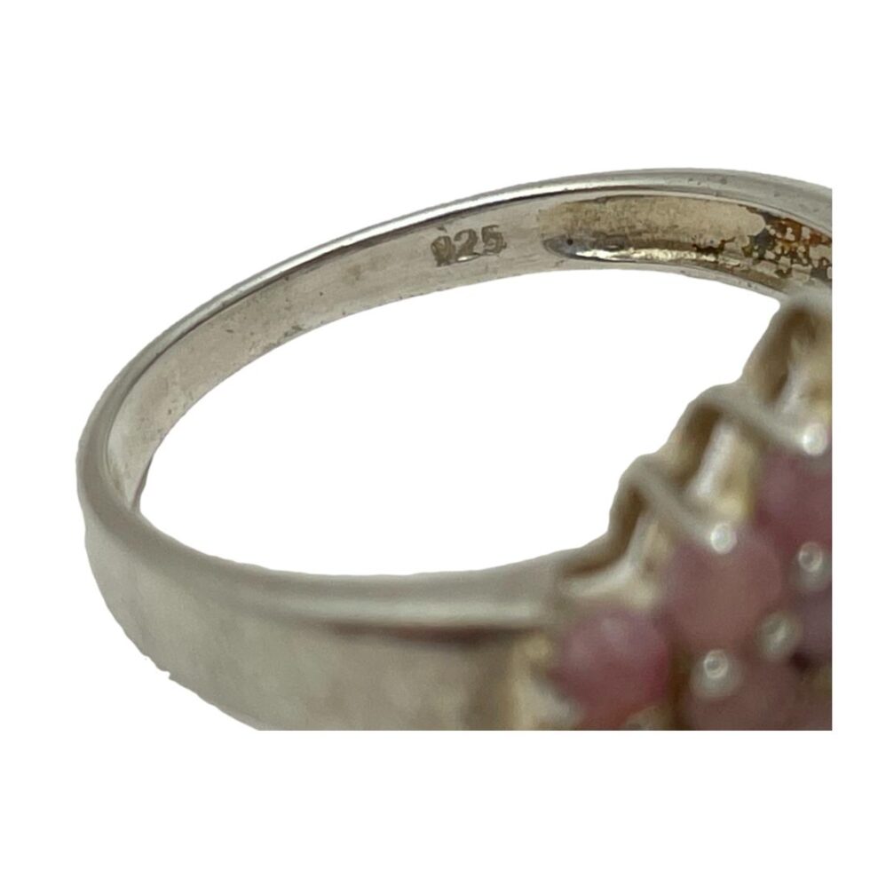 Close up photo of the 925 hallmark on the inside band.