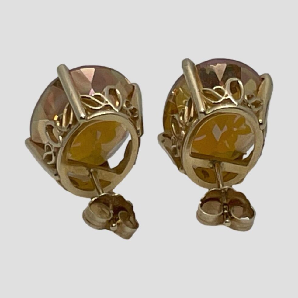 Photo of the back of both earrings