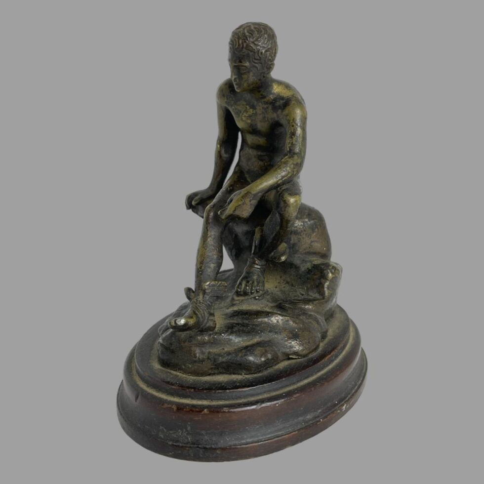 Photo of seated Hermes this time he is facing the bottom left corner. Every angle will be covered!