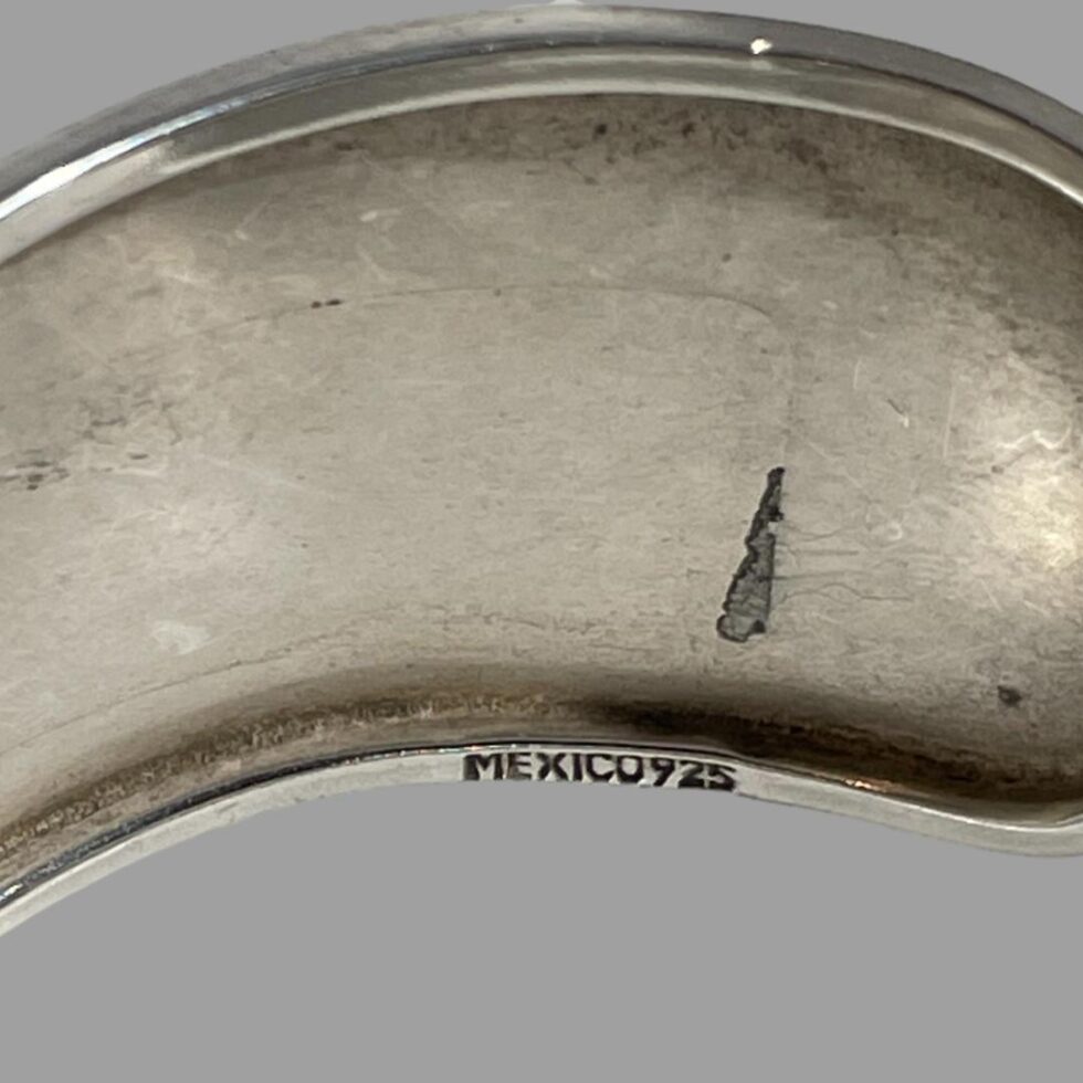 Close up photo of the Mexico 925 hallmark.